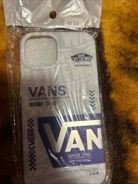 Vans White and Purple Logo iPhone Case - Vans iPhone 14